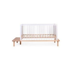 CHILDHOME Evobett 70 x 140 cm naturell-weiß inkl. Rausfallschutz