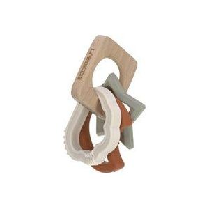 LÄSSIG Teether Wood/Silicone Little Universe