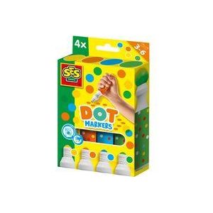 SES Creativ® Dot Markers - 4 Farben XXL