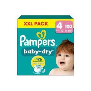 Pampers Baby-Dry Windeln, Gr.4 Maxi 9-14kg, XXL Pack (1 x 120 Windeln)