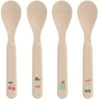 LÄSSIG Kinderlöffel Set 4-teilig, Happy Fruits Cherry