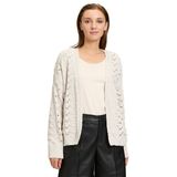 Cartoon Strickjacke Cartoon Strick-Cardigan mit Rippbündchen (1-tlg) Ajourmuster