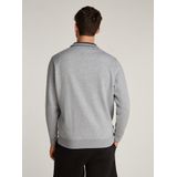 Tommy Jeans Sweatjacke TJM REG FLEECE ZIP THRU EXT mit Logostickerei