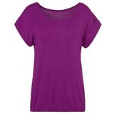 Vivance Kurzarmshirt mit Gummizug im Bund aus weichem Viskose-Stretch