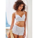 Vivance Panty im edlen Shorty-Schnitt, aus weicher Baumwolle mit Lochstickerei