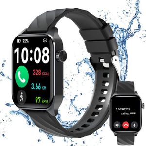 Fanttik Smartwatch Damen Herren mit Bluetooth Anrufe Smartwatch (4,69 cm/1,85 Zoll) HD-Display Smart Watch IP68 Wasserdicht, Sportuhr 100+Sportmodi, Fitnessuhr Herzfrequenz Schlafmonitor Schrittzähler für Android iOS