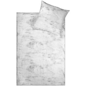 jilda-tex Bettwäsche Soft Marble, Renforcé (Bio-Baumwolle), 2 teilig, mit Marmormuster