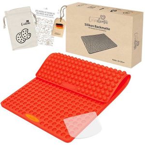 Coradoma Silikonform Backmatte Hundekekse Mini Halbkugeln 1cm Silikonmatte Hundeleckerli