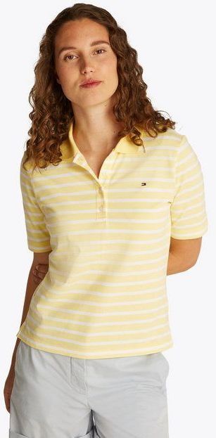 Tommy Hilfiger Poloshirt 1985 Regular Fit Pique Premium Polo mit Logo-Stickerei, mit Seitenschlitzen