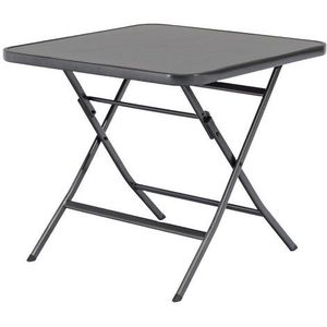 Gardissimo Gartentisch Garda 80x80 cm anthrazit Klapptisch Balkontisch Esstisch (1 Tisch), klappbar wetterfest pflegeleicht mit Sicherheitsarretierung