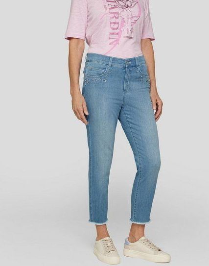 Rabe Jerseyhose Rabe Jeans Sunny – Femininer Chic mit funkelnden Details