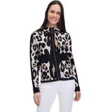 Betty Barclay Strickjacke Betty Barclay Feinstrickjacke mit Jacquard (1-tlg) Jacquard