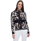 Betty Barclay Strickjacke Betty Barclay Feinstrickjacke mit Jacquard (1-tlg) Jacquard