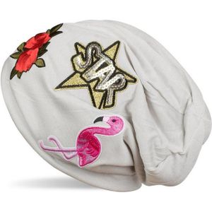 styleBREAKER Beanie Beanie mit vielen Patches (1-St)