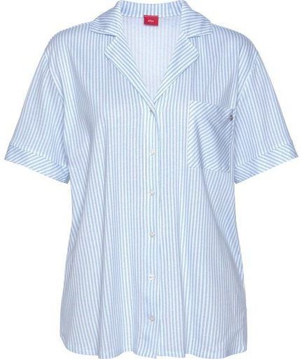 s.Oliver Pyjamaoberteil mit aufgesetzter Brusttasche