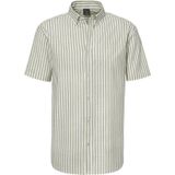 John Devin Kurzarmhemd Regular Fit, Streifenhemd mit Button-down-Kragen aus reiner Baumwolle