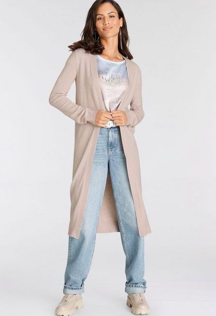 Laura Scott Longstrickjacke aus kuscheliger Strickqualität