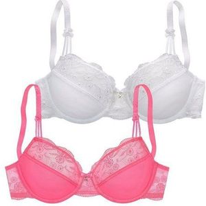 Nuance Bügel-BH (Packung, 2 Stück) mit schöner Stickereispitze, Dessous