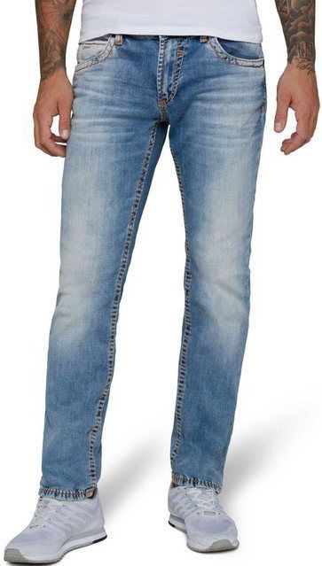 CAMP DAVID Straight-Jeans NI:CO:R611 mit markanten Steppnähten