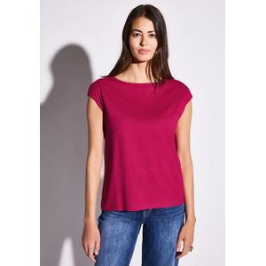 STREET ONE T-Shirt mit U-Boot-Ausschnitt