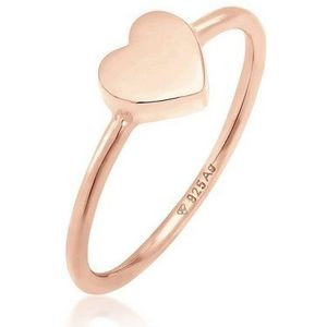 Elli Fingerring Herz Liebe Valentinstag Zeitlos 925 Silber, Herz