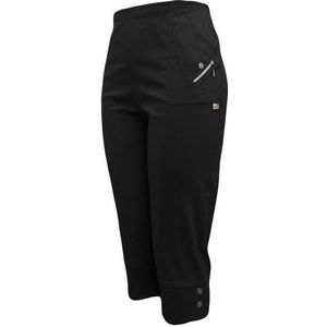 Cherry Berry 3/4-Hose Kurze Damen Sommerhose 3/4 lang Schlupfhose mit Stretchgewebe mit elatischen Bund, in Unifarben