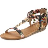 LASCANA Sommerschuh Sandale Sandalette, Sommerschuh im Festival-Look VEGAN