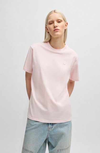 HUGO Blue T-Shirt Vintage Tee_B_1 mit Logo-Badge