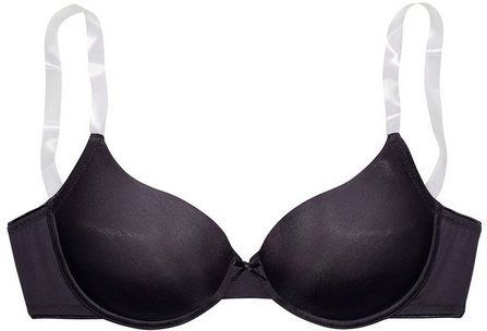 LASCANA Schalen-BH Ela mit transparenten Trägern, perfect basic mit Bügel, Basic Dessous