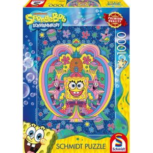 Schmidt Spiele Puzzle Schmidt Spiele Hommage an SpongeBob, Puzzle, (1000, 1000 Puzzleteile