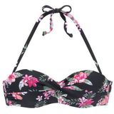 LASCANA Bügel-Bandeau-Bikini-Top Santini, im floralen Design