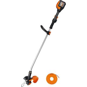 Worx Akku-Rasentrimmer WORX Akku-Rasentrimmer WG168E 40v inkl. Akku und Ladegerät, 33 cm Arbeitsbreite Messer, mit Akku und Ladegerät