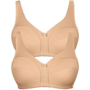 Viania Soft-BH 2er Pack Baumwoll Soft BH Basic (Spar-Set, 2-tlg) -