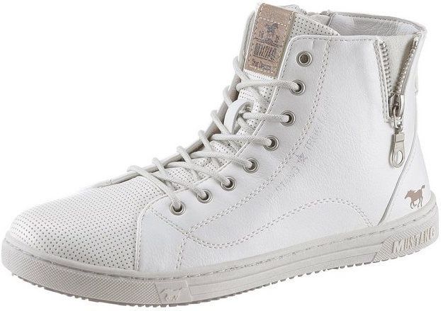 Mustang Shoes Schnürboots, Sneaker, Schnürschuh, Freitzeitschuh mit Zierreißverschluss