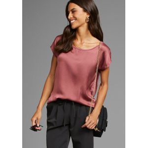 Laura Scott Shirtbluse aus Satin und Jersey