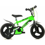 Dino Kinderfahrrad Jungenfahrrad 12 Zoll, 1 Gang, mit Stützrädern und Frontschild