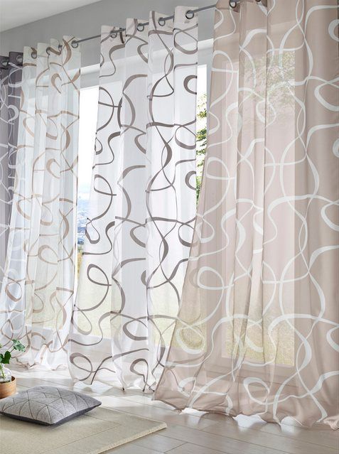 heine Gardine Dekostore, Multifunktionsband (2 St), halbtransparent