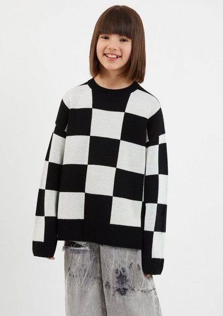 Gulliver Strickpullover mit Rundhalsausschnitt
