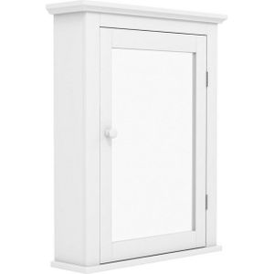 COSTWAY Badezimmerspiegelschrank Spiegelschrank, mit verstellbarem Regal