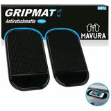 MAVURA Anti-Rutsch-Pad GRIPMAT Anti-Rutsch-Matte fürs Handy Auto Anti Rutsch Matte Antirutsch, (Halterung Haft Pad Smartphone Halter), Haftmatte fürs Armaturenbrett KFZ LKW [2er Set]
