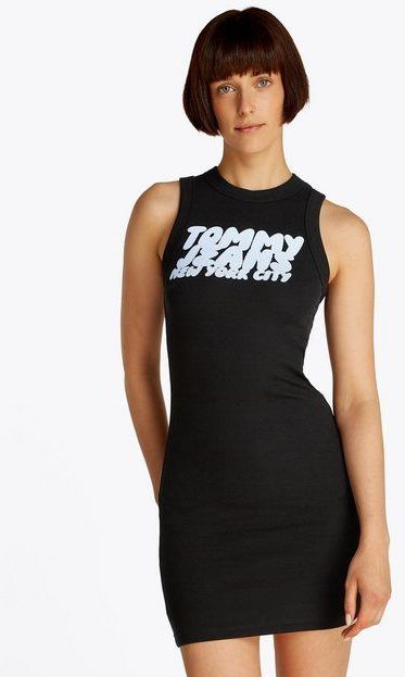 Tommy Jeans Minikleid TJW TJ BUBBLE TANK DRESS mit Logodruck