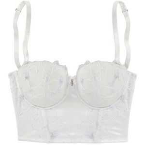 LASCANA Corsage mit edler Spitze und hübschem Glitzeraccessoire, sexy Dessous