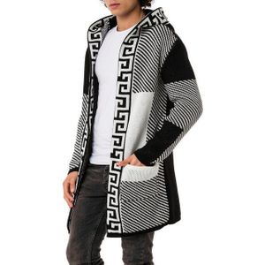 RedBridge Cardigan mit Kapuze und grafischem Muster – Stilvoll und warm