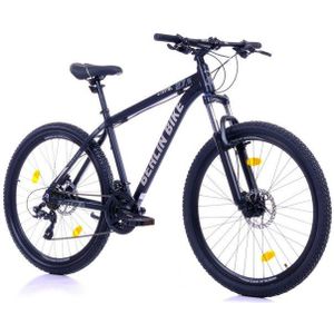 BERLIN BIKE Mountainbike MTB1 26, 27.5, 29 Zoll Mountainbike mit hydraulische Scheibenbremsen, 21 Gang Shimano FD-TZ500/RD-TY300D Schaltwerk, (Shimano Kurbel, Dacron Hydraulische Scheibenbremsen), 26/27.5/29 Zoll & 33–51 cm Rahmenhöhe – passend für jede Körpergröße