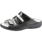 Waldläufer GUNNA Pantolette, Komfortschuh, Klettschuh, Hausschuh in Bequemweite G (weit)