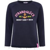 Zwillingsherz Sweatshirt "Strandglück" mit Used-Look Kanten