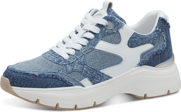 Tamaris Keilsneaker, Plateaus, Freizeitschuh, Schnürschuh mit kontrastfarbenen Details
