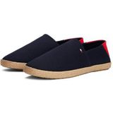Tommy Hilfiger HILFIGER ESPADRILLE CORE TEXTILE Slipper, Schlupfschuh, Espadrilles, Sommerschuh, Kontrastbesatz an der Ferse