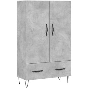 vidaXL Highboard Highboard Betongrau 69,5x31x115 cm Holzwerkstoff (1 St)
