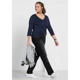 Sheego Stretch-Jeans Große Größen »Die Gerade« mit Used-Effekten